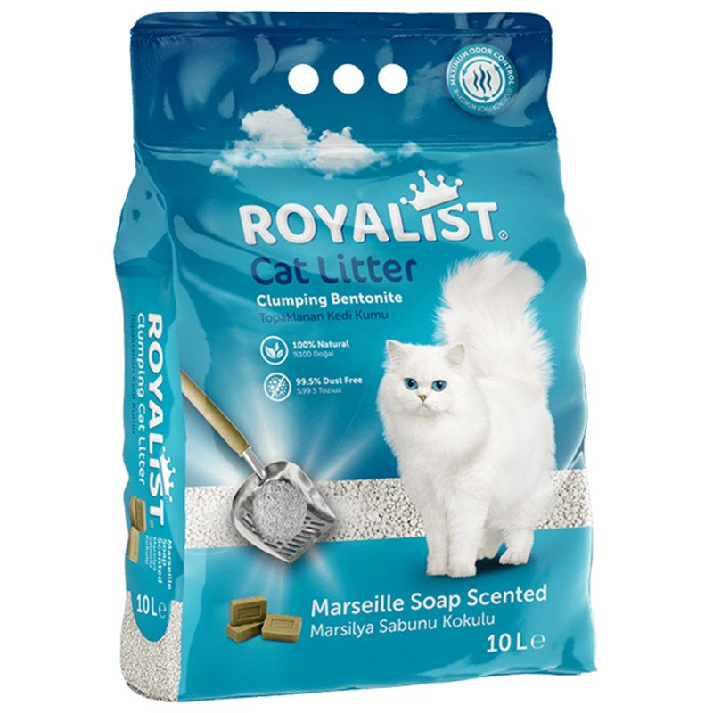 royalist-super-topaklanan-marsilya-sabun-kokulu-bentonit-dogal-kedi-kumu-10lt Royalist Süper Topaklanan Marsilya Sabun Kokulu Bentonit Doğal Kedi Kumu 10 Lt - Görsel 1